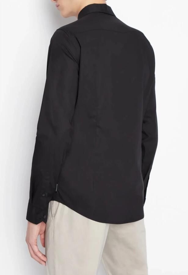 Emporio Armani Zwarte Logo Contrast Basic Shirt Black Heren - Foto 3