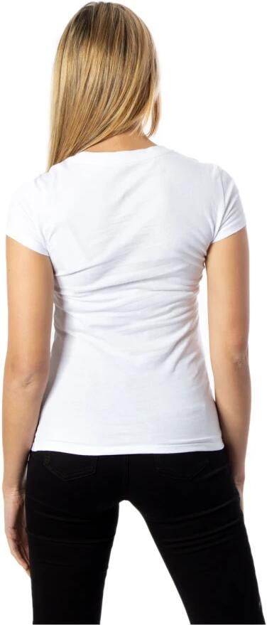 Armani Exchange Bedrukt T-shirt met ronde hals voor dames White Dames - Foto 6