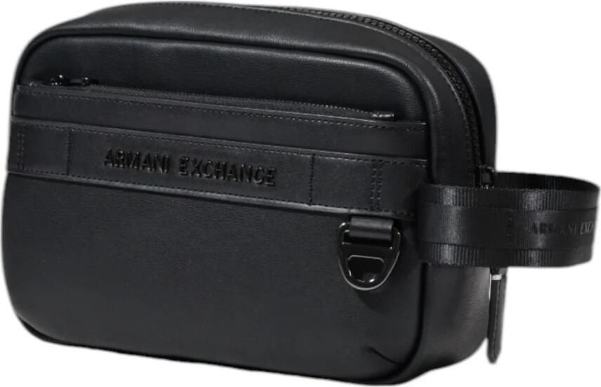 Armani Exchange Zwarte Polyester Tas met Meerdere Zakken Black Heren - Foto 8