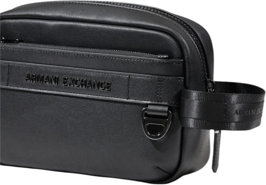 Armani Exchange Zwarte Polyester Tas met Meerdere Zakken Black Heren - Foto 3