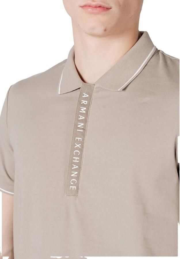 Armani Exchange Polo Korte Mouw Lente Zomer Collectie Beige Heren - Foto 2