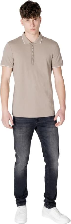 Armani Exchange Polo Korte Mouw Lente Zomer Collectie Beige Heren - Foto 7