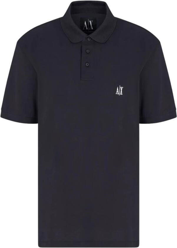 Armani Exchange Polo Shirt Korte Mouw Blue Heren - Foto 3