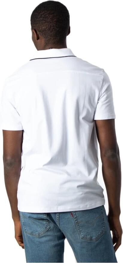 Armani Exchange Polo Logo TShirt Stretch Katoen Korte Mouw White Heren - Foto 6