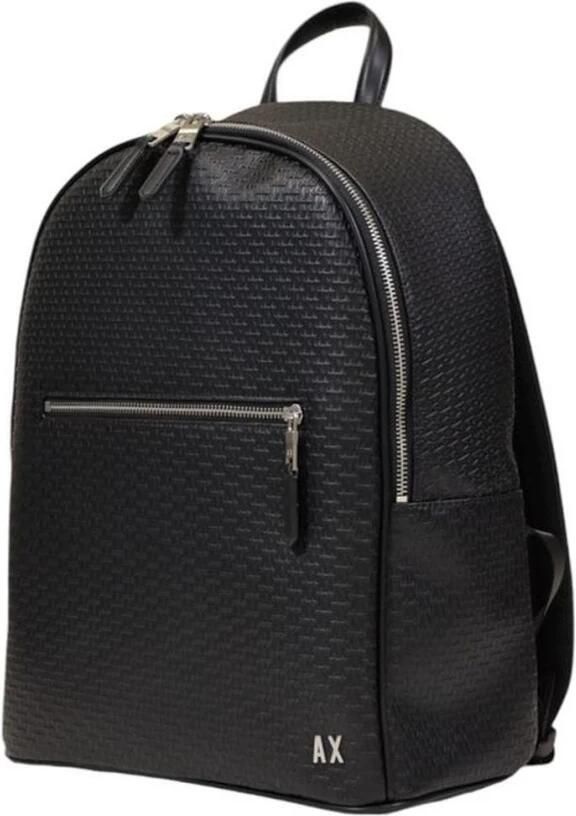 Armani Exchange Polyester Rugzak met Meerdere Compartimenten Black Heren - Foto 4