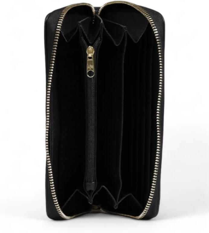 Armani Exchange Stijlvolle polyester portemonnee met meerdere vakken Black Dames