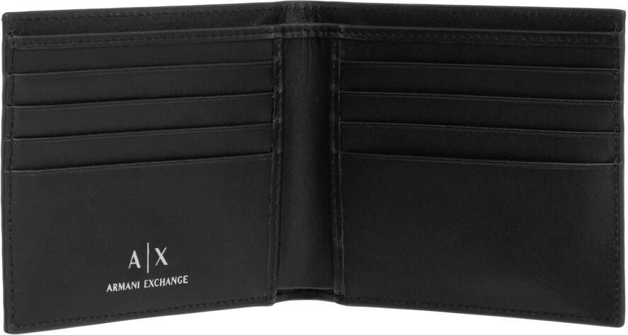 Armani Exchange Portemonnee met Logo Patroon en Kaartsleuven Black Heren - Foto 2