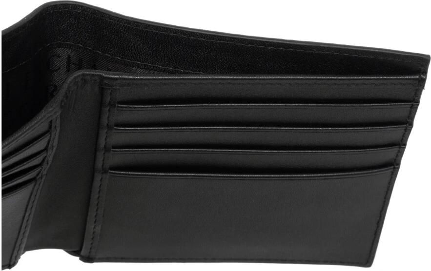 Armani Exchange Portemonnee met Logo Patroon en Kaartsleuven Black Heren