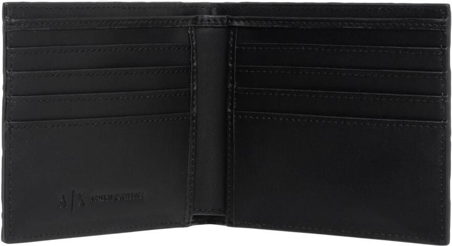 Armani Exchange Portemonnee met logopatroon en kaartsleuven Black Heren - Foto 3