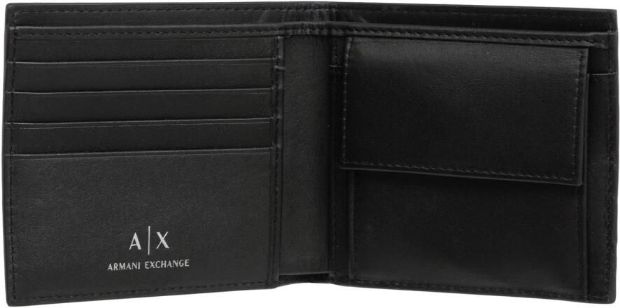 Armani Exchange Portemonnee met logopatroon en kaartsleuven Black Heren - Foto 3