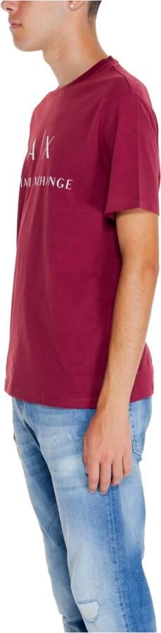 Armani Exchange Regular fit jersey T-shirt met logo Brown Heren - Foto 3