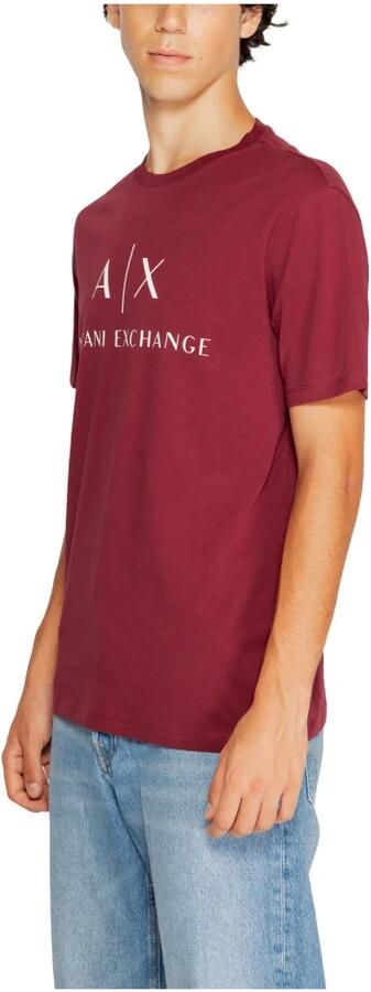 Armani Exchange Regular fit jersey T-shirt met logo Brown Heren - Foto 2