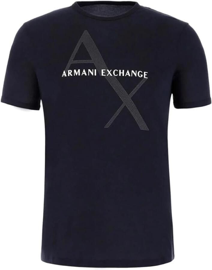 Armani Exchange Heren Katoenen T-Shirt voor Lente Zomer Black Heren