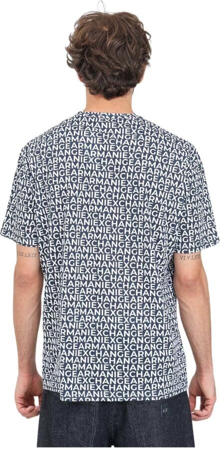 Armani Exchange Heren T-shirt Polo Herfst Winter Collectie Blue Heren - Foto 2