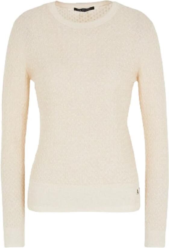 Armani Exchange Romantische gebreide trui Beige Dames - Foto 5