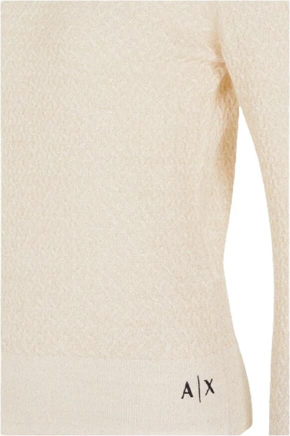 Armani Exchange Romantische gebreide trui Beige Dames - Foto 2