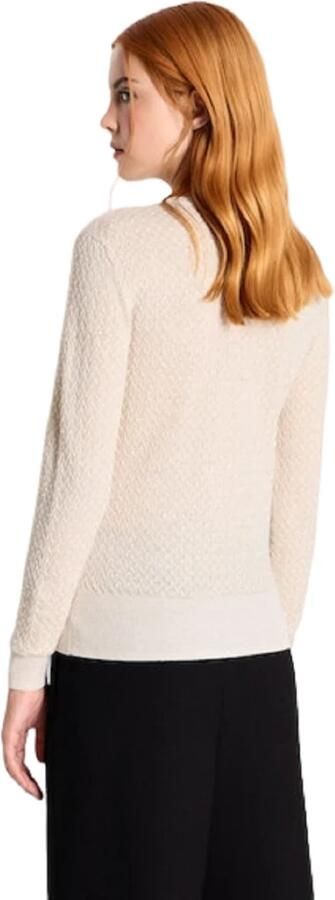 Armani Exchange Romantische gebreide trui Beige Dames - Foto 4
