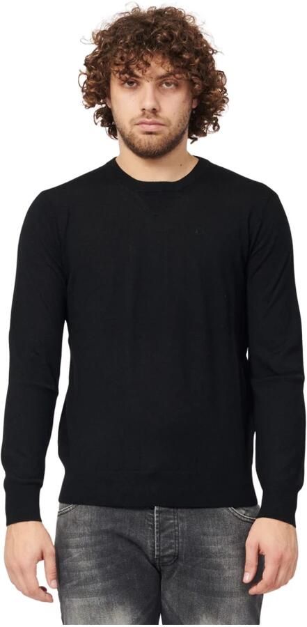 Armani Exchange Fijne Wollen Trui Noirs Collectie Black Heren - Foto 4