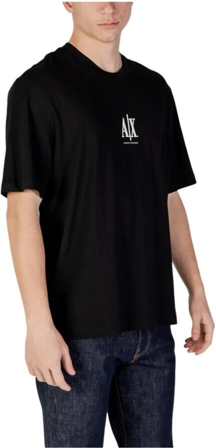 Armani Exchange Rondhals T-shirt van katoen Black Heren