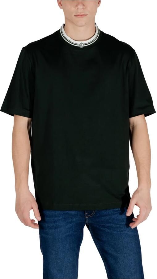 Armani Exchange Katoenen T-shirt korte mouwen lente zomer Black Heren - Foto 2
