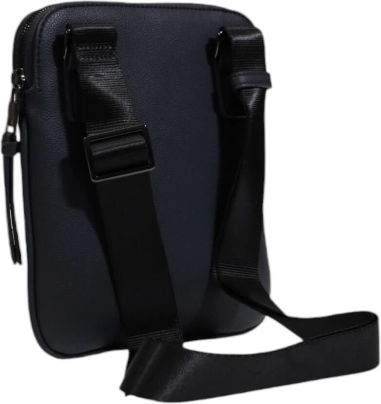 Armani Exchange Blauwe Effen Schoudertas met Rits Blue Heren - Foto 2