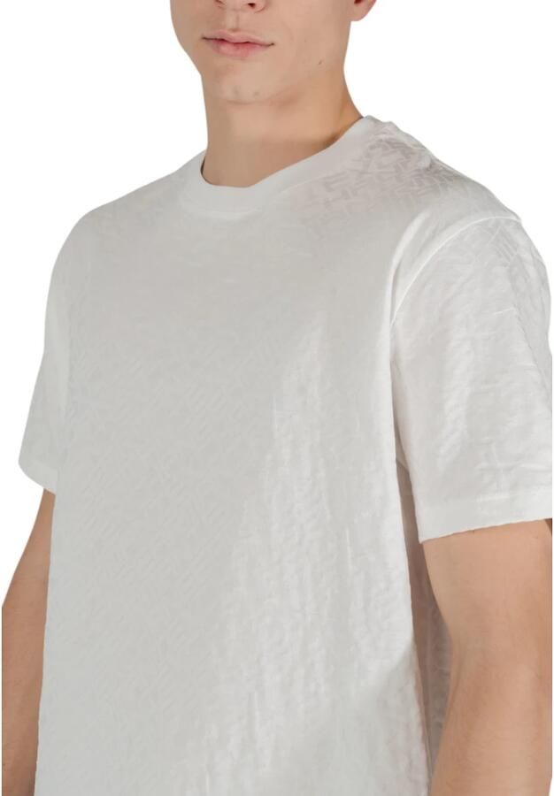 Armani Exchange Wit Katoenen T-Shirt Korte Mouw White Heren