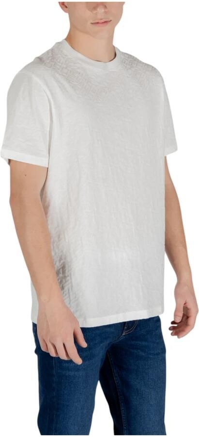 Armani Exchange Wit Katoenen T-Shirt Korte Mouw White Heren - Foto 3