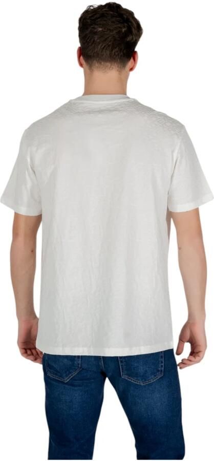 Armani Exchange Wit Katoenen T-Shirt Korte Mouw White Heren - Foto 2