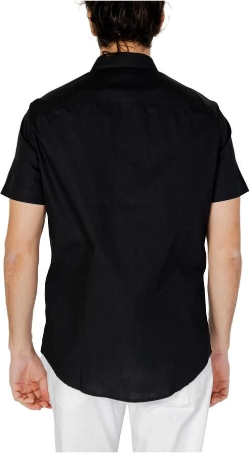 Armani Exchange Katoenen Korte Mouw Shirt Black Heren - Foto 2