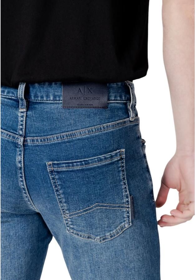 Armani Exchange Skinny Jeans Collectie met Katoenmix Blue Heren