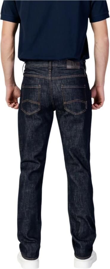 Armani Exchange Blauwe Effen Rits Jeans Lente Zomer Mannen Blue Heren - Foto 2