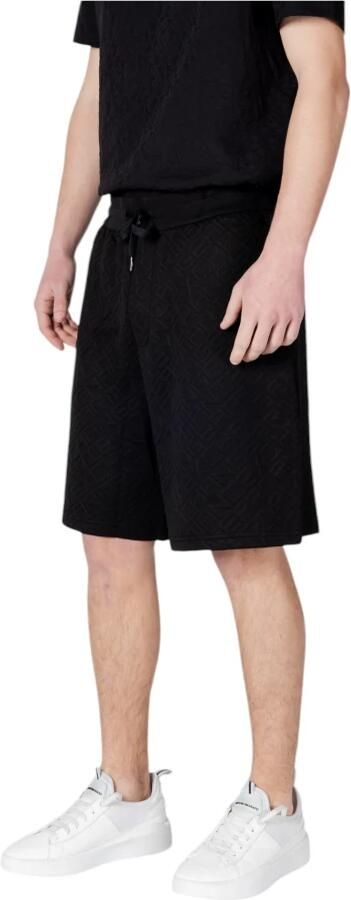 Armani Exchange Regular fit sweatshorts met labelprint en viscose - Foto 8