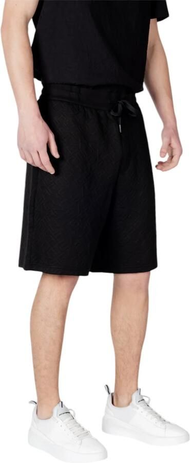 Armani Exchange Regular fit sweatshorts met labelprint en viscose - Foto 4