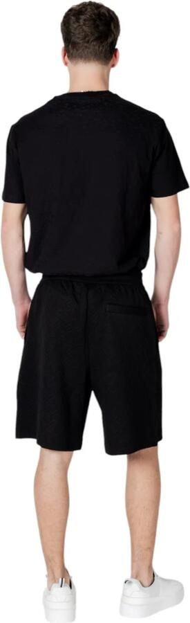 Armani Exchange Regular fit sweatshorts met labelprint en viscose - Foto 7
