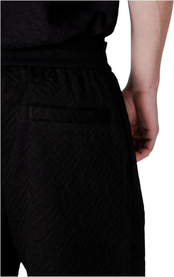 Armani Exchange Regular fit sweatshorts met labelprint en viscose