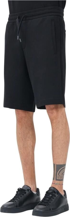 Armani Exchange Zwarte shorts met vetersluiting en zakken Black Heren - Foto 8