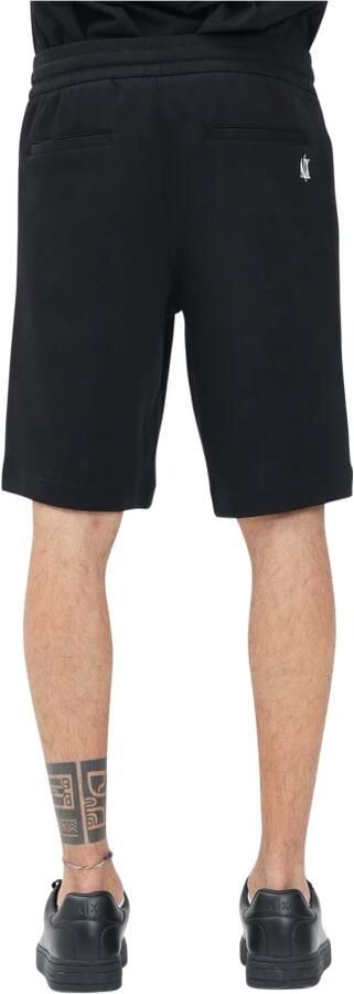 Armani Exchange Zwarte shorts met vetersluiting en zakken Black Heren - Foto 7