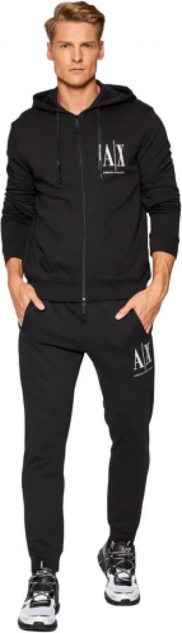 Armani Exchange Katoenen Hoodie Sweater Mannen Herfst Winter Collectie Black Heren - Foto 6