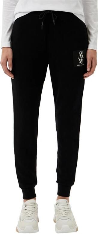 Emporio Armani Sportieve Zwarte Trekkoord Taille Logo Broek Black Dames - Foto 7