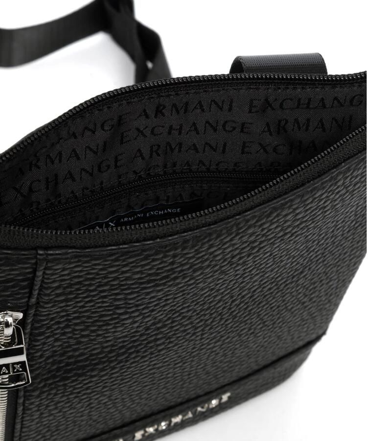 Armani Exchange Stijlvolle Crossbody Tas met Ritssluiting Black Heren