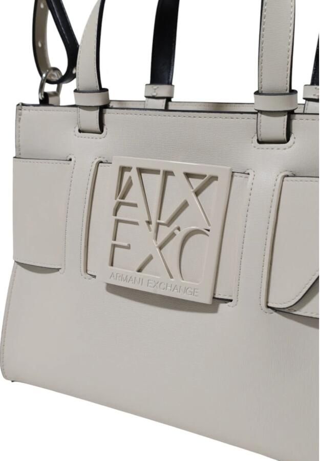 Armani Exchange Stijlvolle Dames Middelgrote Tassen Collectie Beige Dames - Foto 4