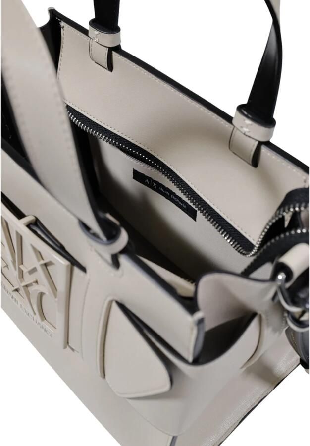 Armani Exchange Stijlvolle Dames Middelgrote Tassen Collectie Beige Dames - Foto 3