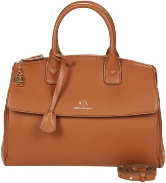 Armani Exchange Stijlvolle Dames Tote Tas Brown Dames