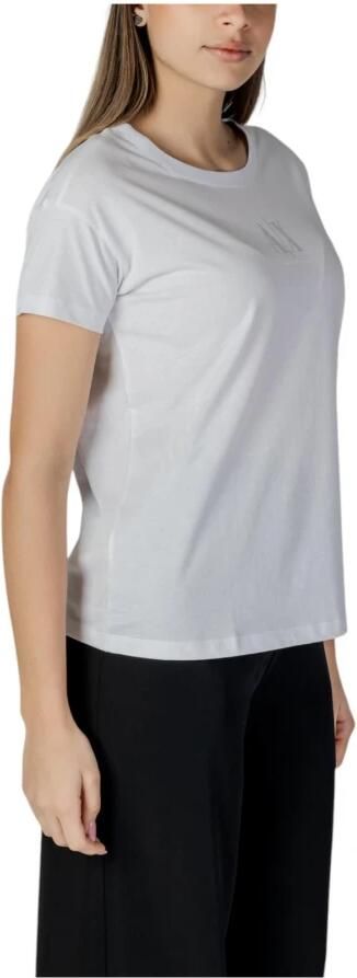 Armani Exchange Stijlvolle High-Waisted Tailored Shorts White Dames - Foto 4