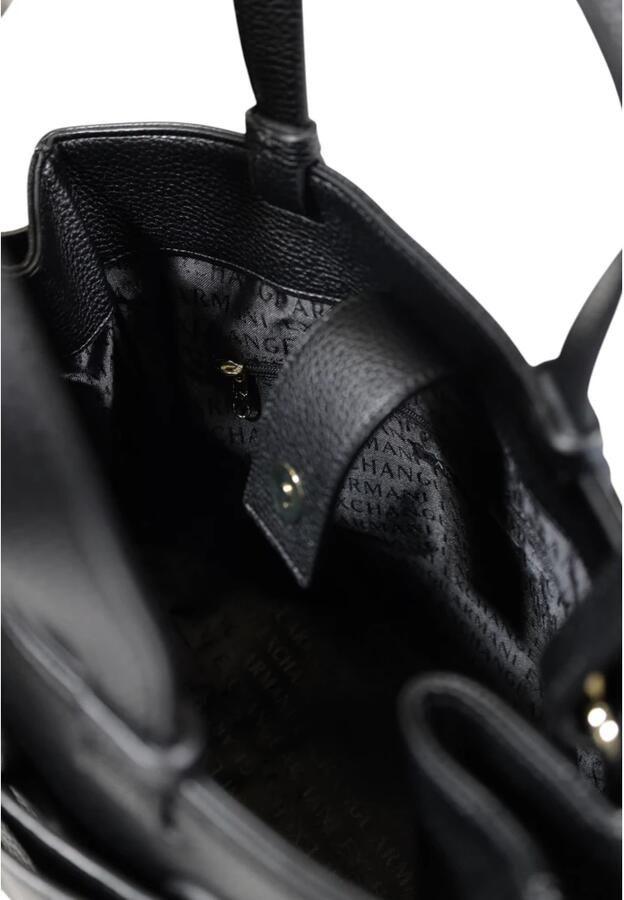 Armani Exchange Stijlvolle Middelgrote Tassen in Polyester Black Dames - Foto 5