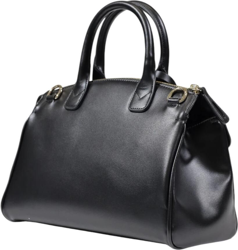 Armani Exchange Stijlvolle Middelgrote Tassen van Polyester Black Dames - Foto 3