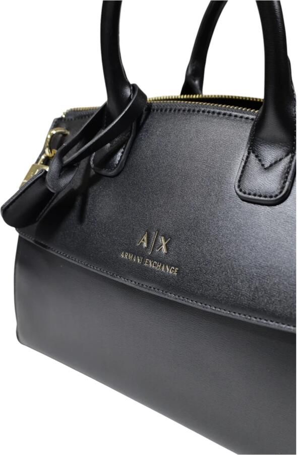 Armani Exchange Stijlvolle Middelgrote Tassen van Polyester Black Dames - Foto 7