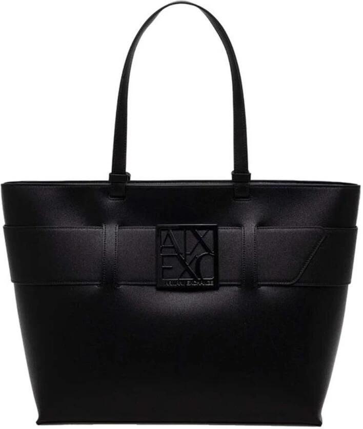 Armani Exchange Stijlvolle Polyethyleen Handtas voor Vrouwen Black Dames - Foto 4