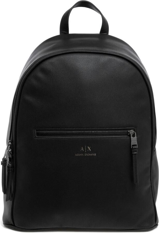 Armani Exchange Zwarte Polyester Rugzak met Meerdere Compartimenten Black Heren - Foto 4