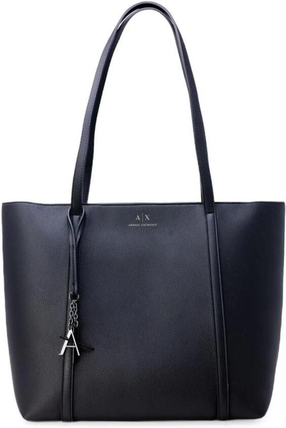 Armani Exchange Zwarte Shopper Tas met Logo en Afneembare Hanger Black Dames - Foto 4